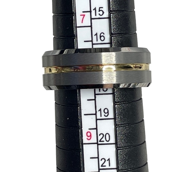 Nuni Jewelry 8mm Tungsten comfort band wedding ring NWT - Picture 4 of 6